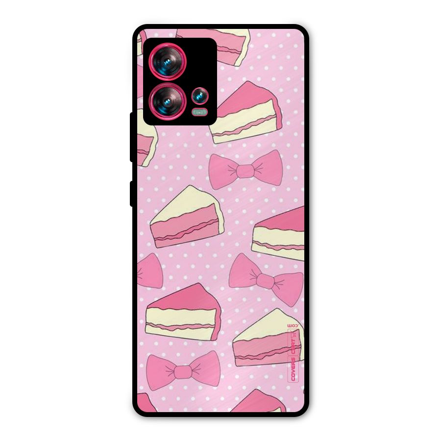 Bow Cake Metal Back Case for Motorola Edge 30 Fusion