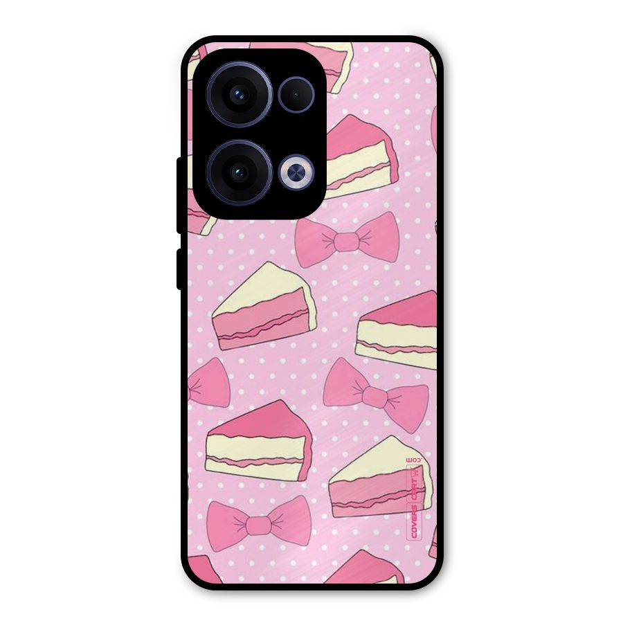 Bow Cake Metal Back Case for Oppo Reno13