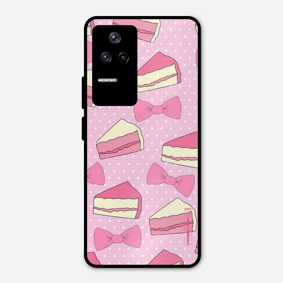 Bow Cake Metal Back Case for Poco F4 5G