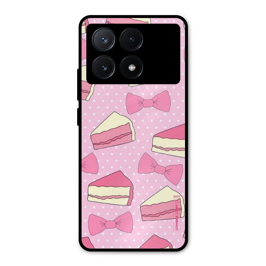 Bow Cake Metal Back Case for Poco X6 Pro