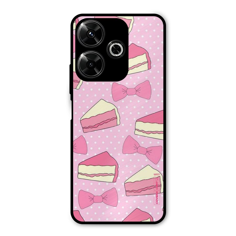 Bow Cake Metal Back Case for Redmi 13 5G
