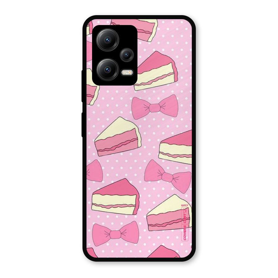Bow Cake Metal Back Case for Redmi Note 12 5G