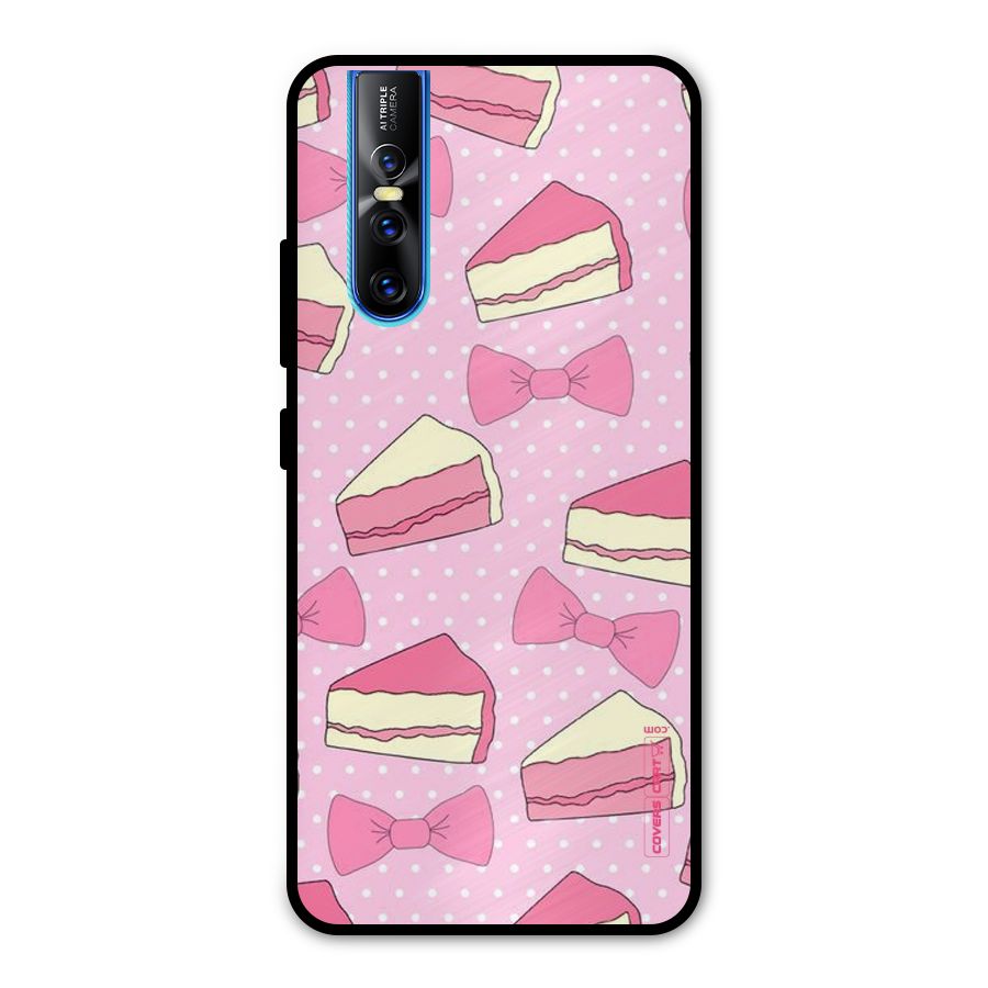 Bow Cake Metal Back Case for Vivo V15 Pro