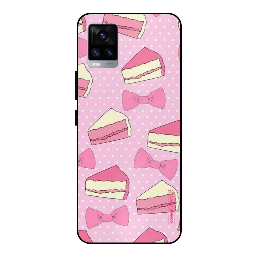 Bow Cake Metal Back Case for Vivo V20 2021