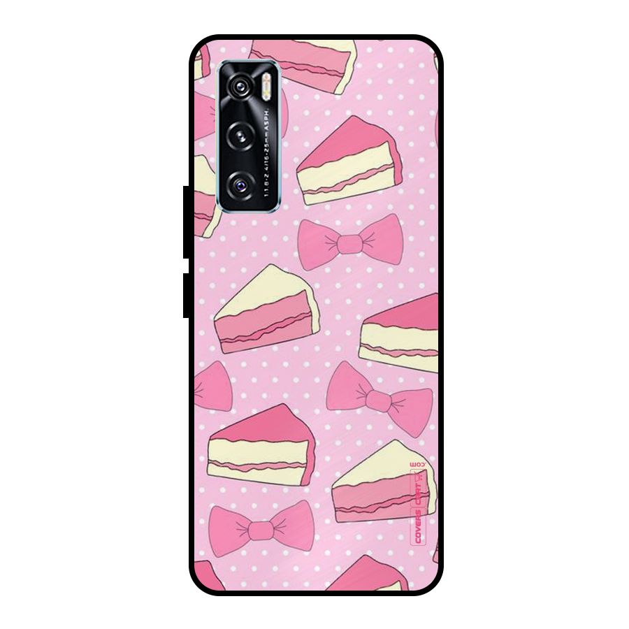 Bow Cake Metal Back Case for Vivo V20 SE