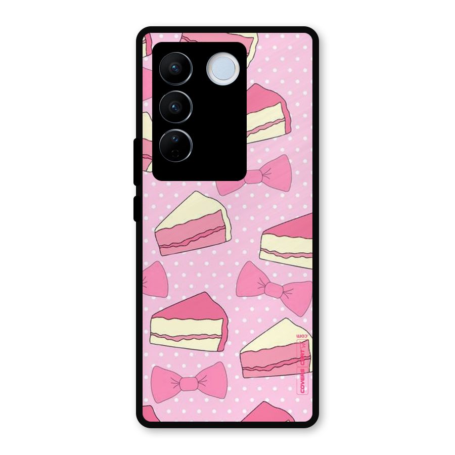 Bow Cake Metal Back Case for Vivo V27