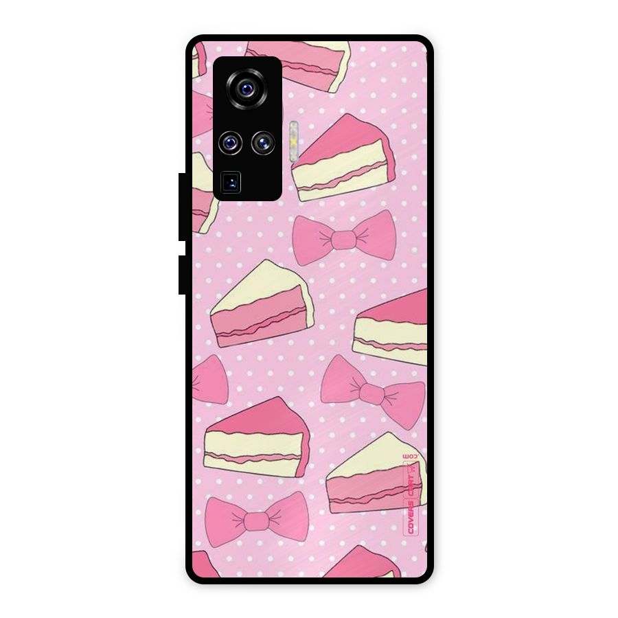 Bow Cake Metal Back Case for Vivo X50 Pro