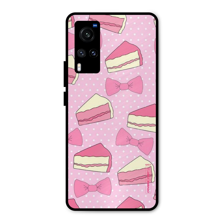 Bow Cake Metal Back Case for Vivo X60