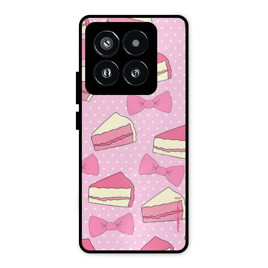 Bow Cake Metal Back Case for Xiaomi 14 Pro