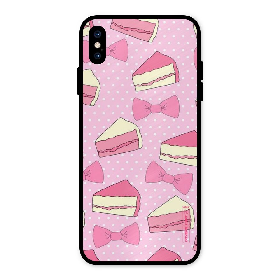 Bow Cake Metal Back Case for iPhone XS Max