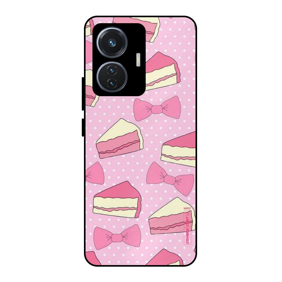 Bow Cake Metal Back Case for iQOO Z6 44W