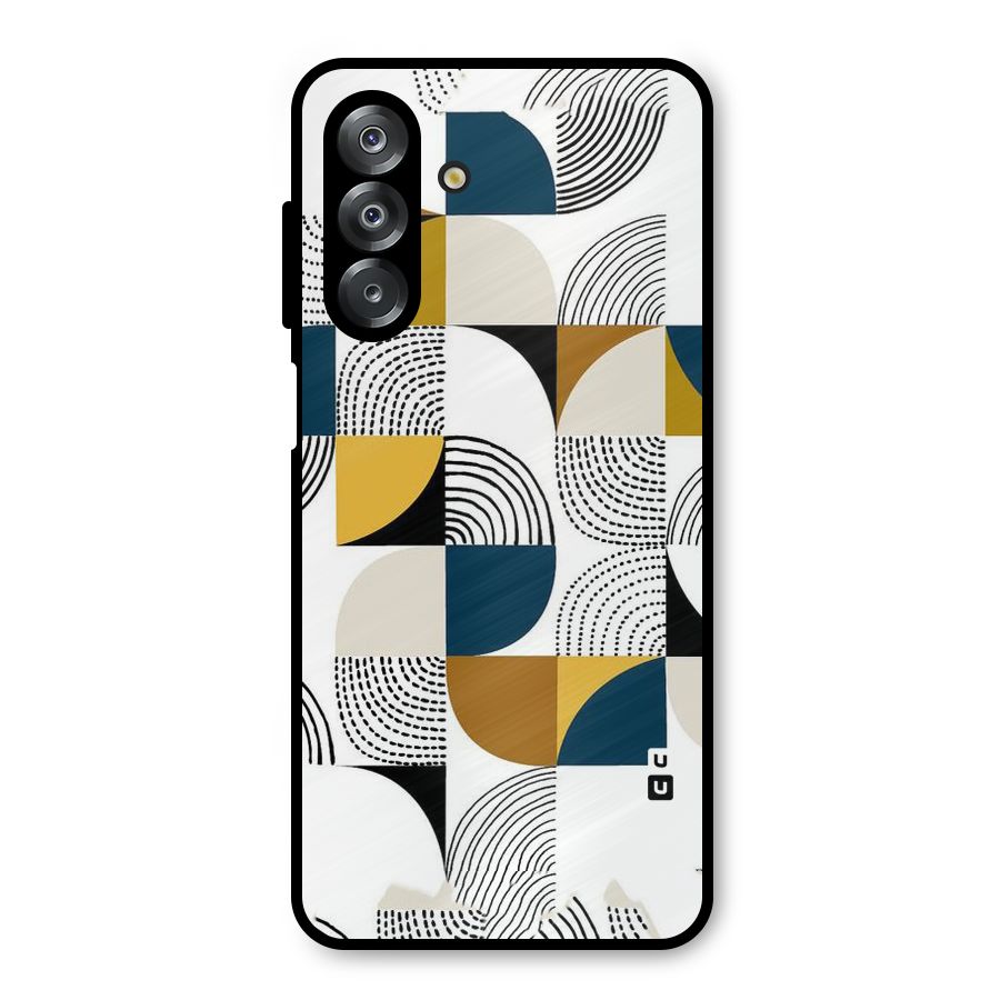 Boxes Pattern Metal Back Case for Galaxy A26