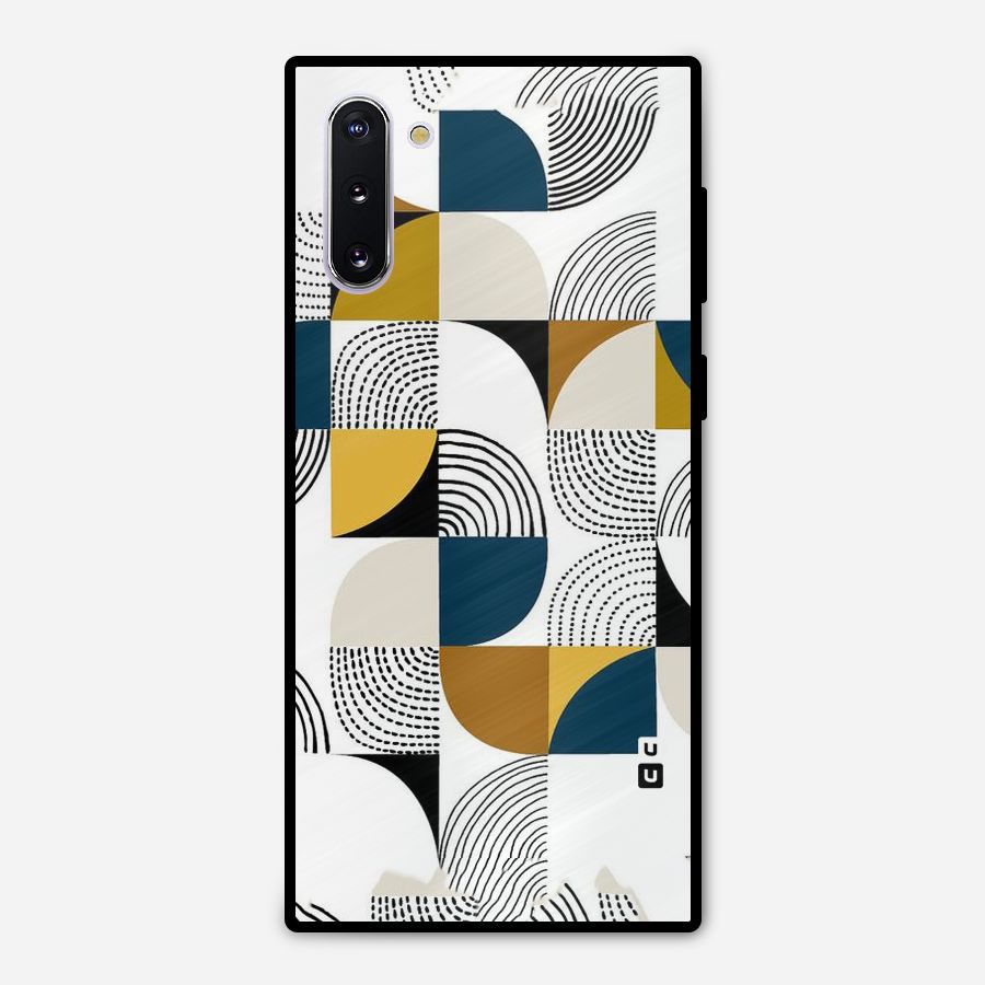Boxes Pattern Metal Back Case for Galaxy Note 10