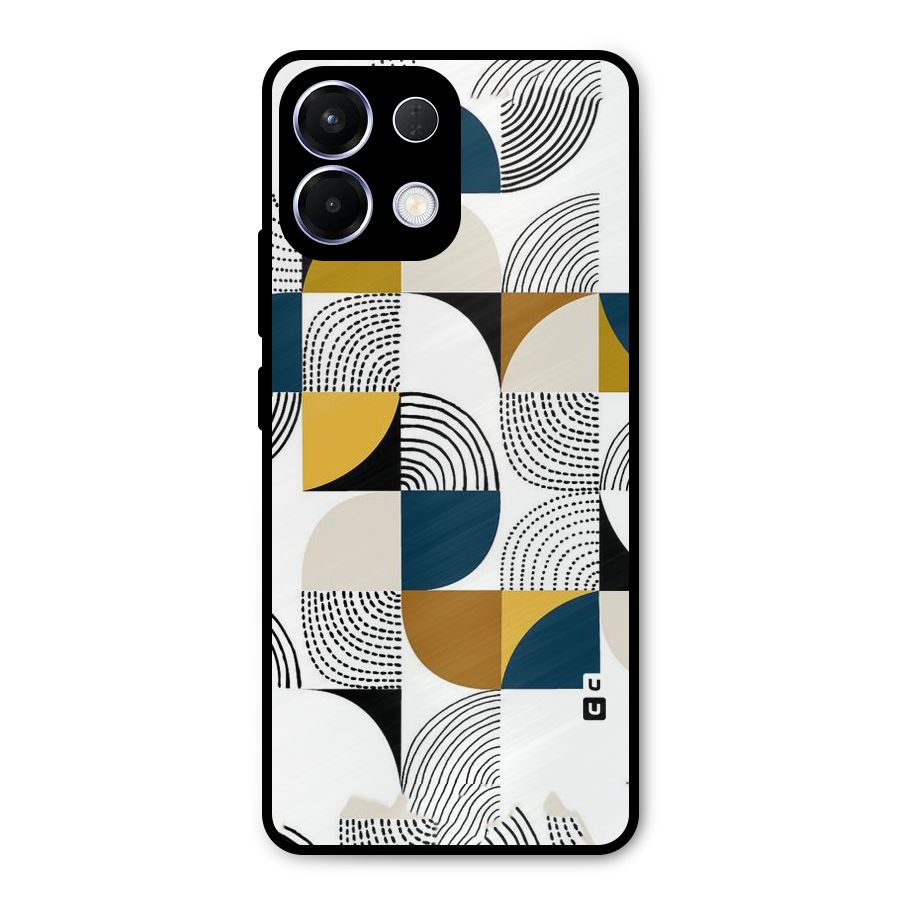 Boxes Pattern Metal Back Case for Oppo K13
