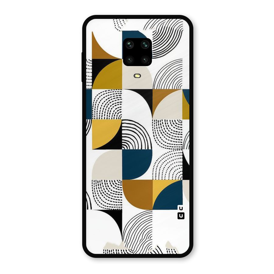 Boxes Pattern Metal Back Case for Poco M2 Pro