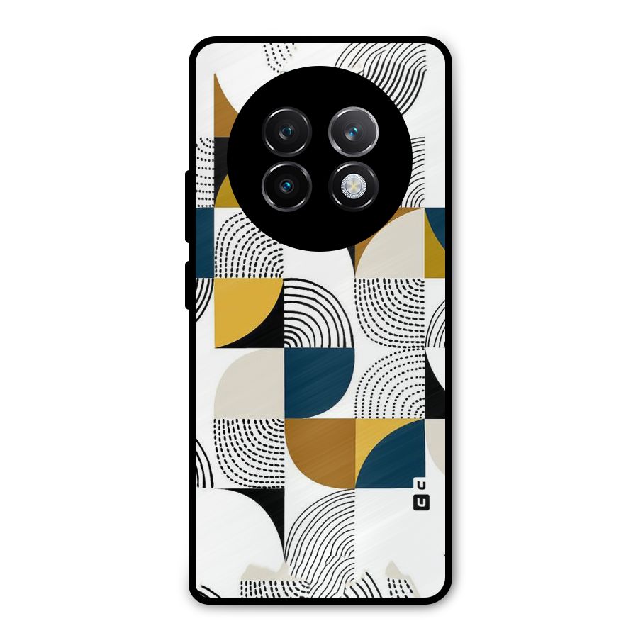 Boxes Pattern Metal Back Case for Realme 13 Plus