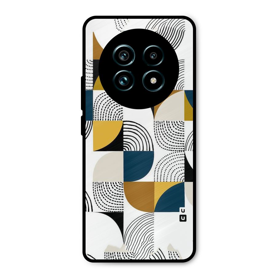 Boxes Pattern Metal Back Case for Realme 13 Pro Plus