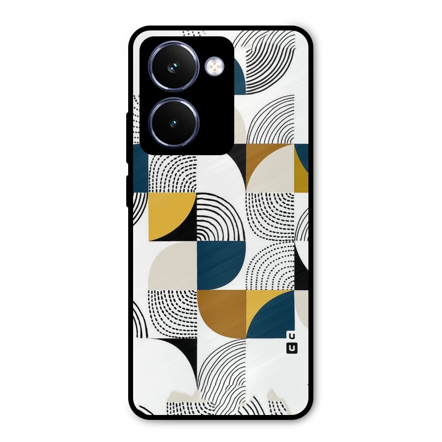 Boxes Pattern Metal Back Case for Realme P3 Ultra