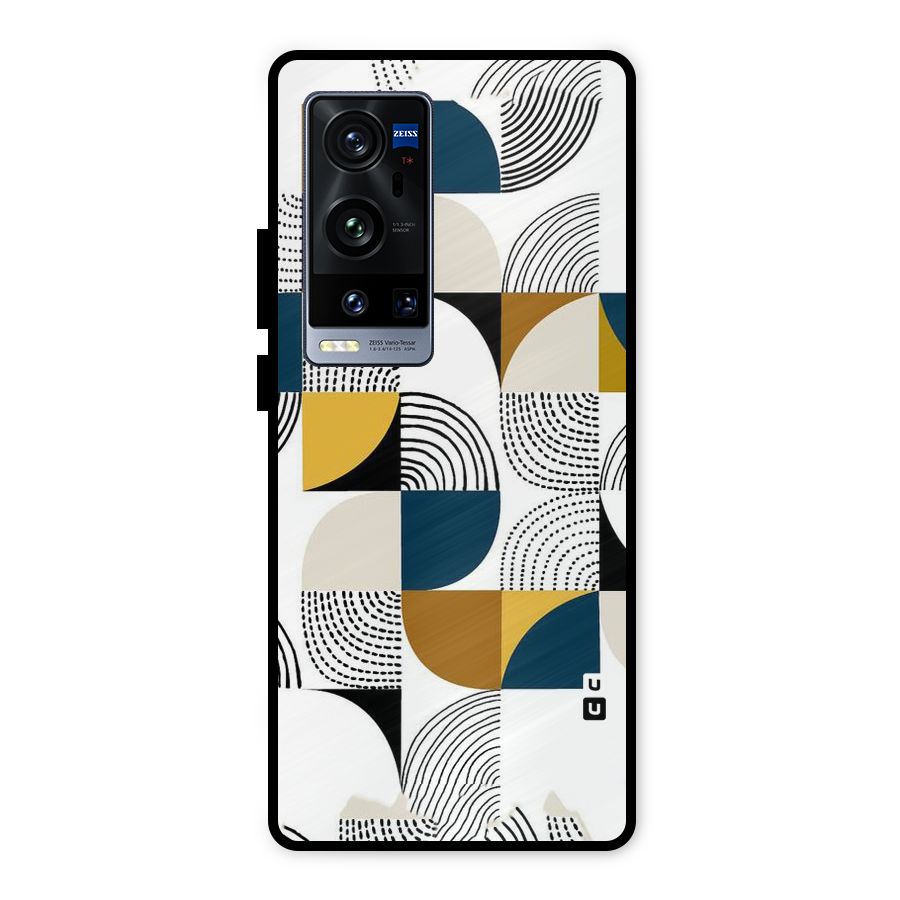 Boxes Pattern Metal Back Case for Vivo X60 Pro Plus