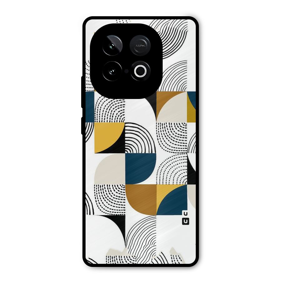 Boxes Pattern Metal Back Case for iQOO Neo 10