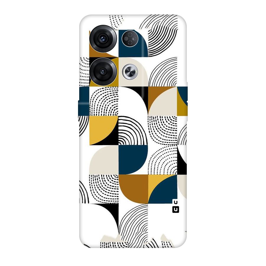 Boxes Pattern Original Polycarbonate Back Case for Oppo Reno8 Pro 5G