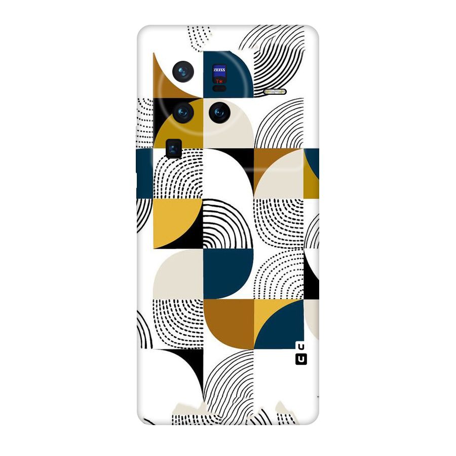 Boxes Pattern Original Polycarbonate Back Case for Vivo X80