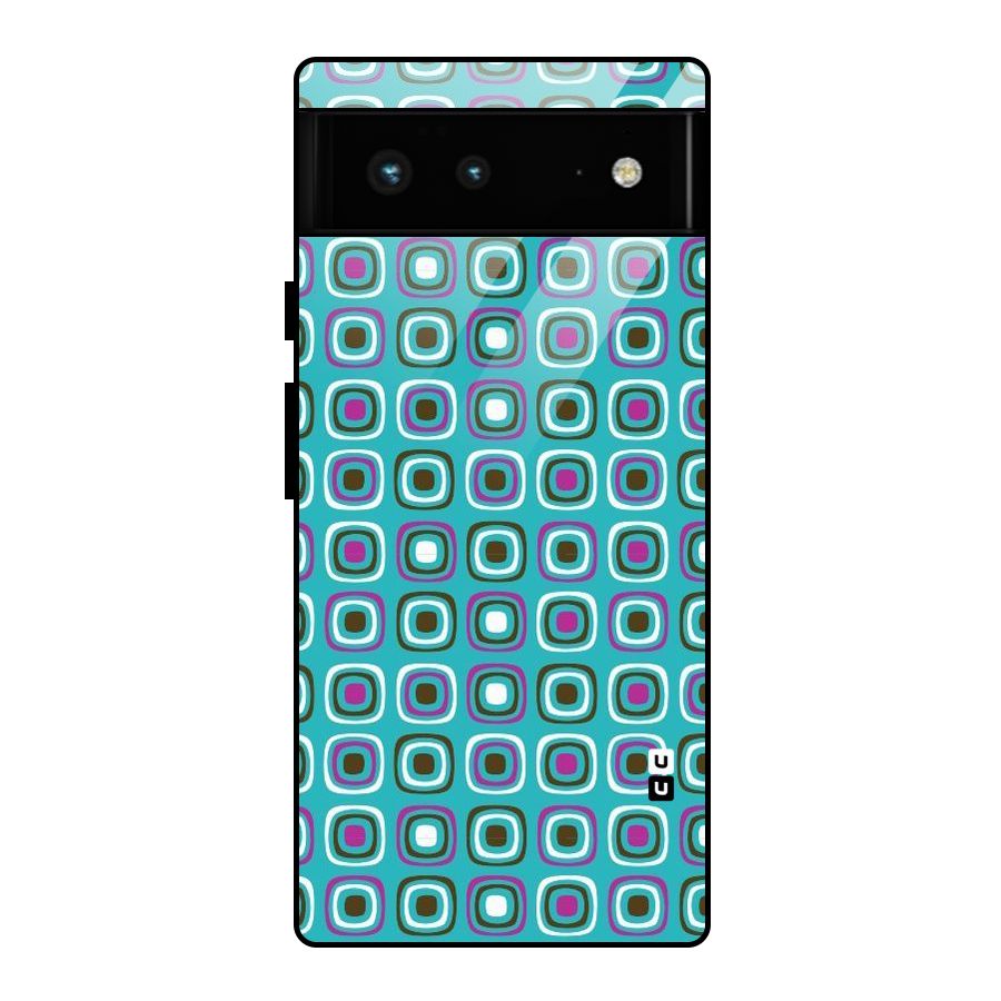 Boxes Tiny Pattern Glass Back Case for Google Pixel 6