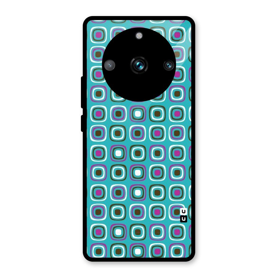 Boxes Tiny Pattern Glass Back Case for Realme 11 Pro Plus