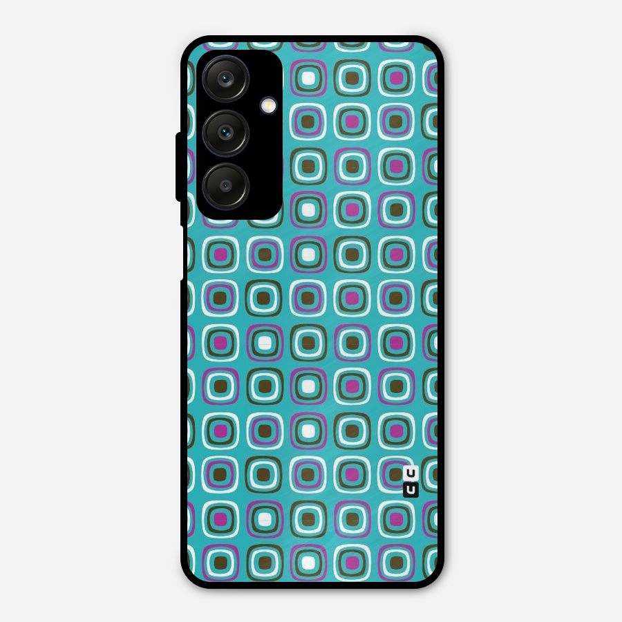 Boxes Tiny Pattern Metal Back Case for Galaxy A25 5G