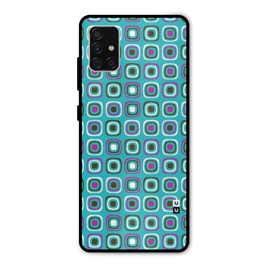 Boxes Tiny Pattern Metal Back Case for Galaxy A51
