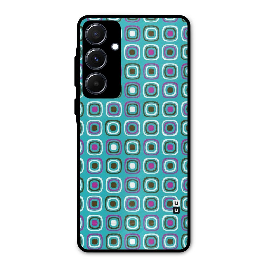 Boxes Tiny Pattern Metal Back Case for Galaxy A55