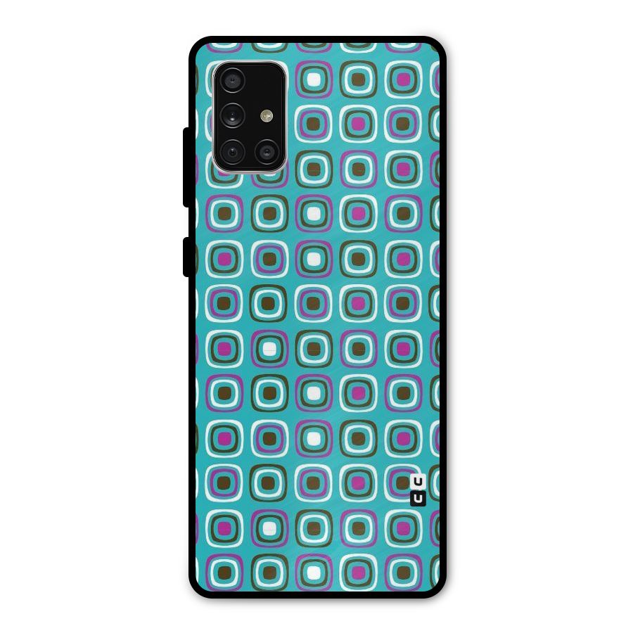 Boxes Tiny Pattern Metal Back Case for Galaxy A71