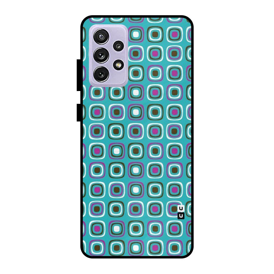 Boxes Tiny Pattern Metal Back Case for Galaxy A72