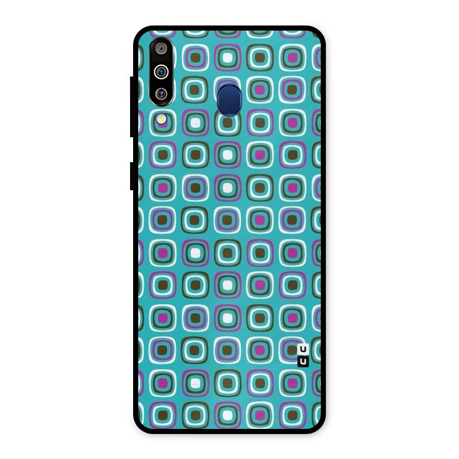 Boxes Tiny Pattern Metal Back Case for Galaxy M30