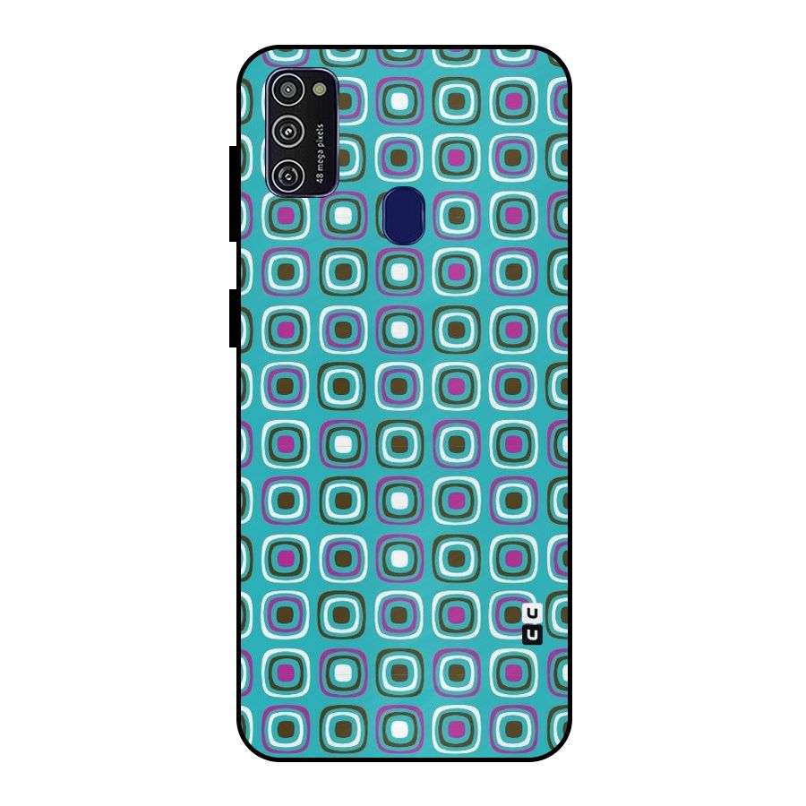 Boxes Tiny Pattern Metal Back Case for Galaxy M30s