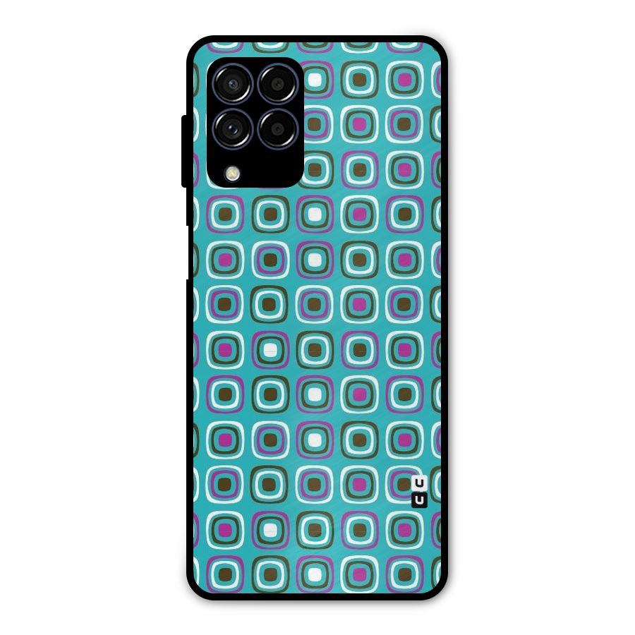 Boxes Tiny Pattern Metal Back Case for Galaxy M53 5G