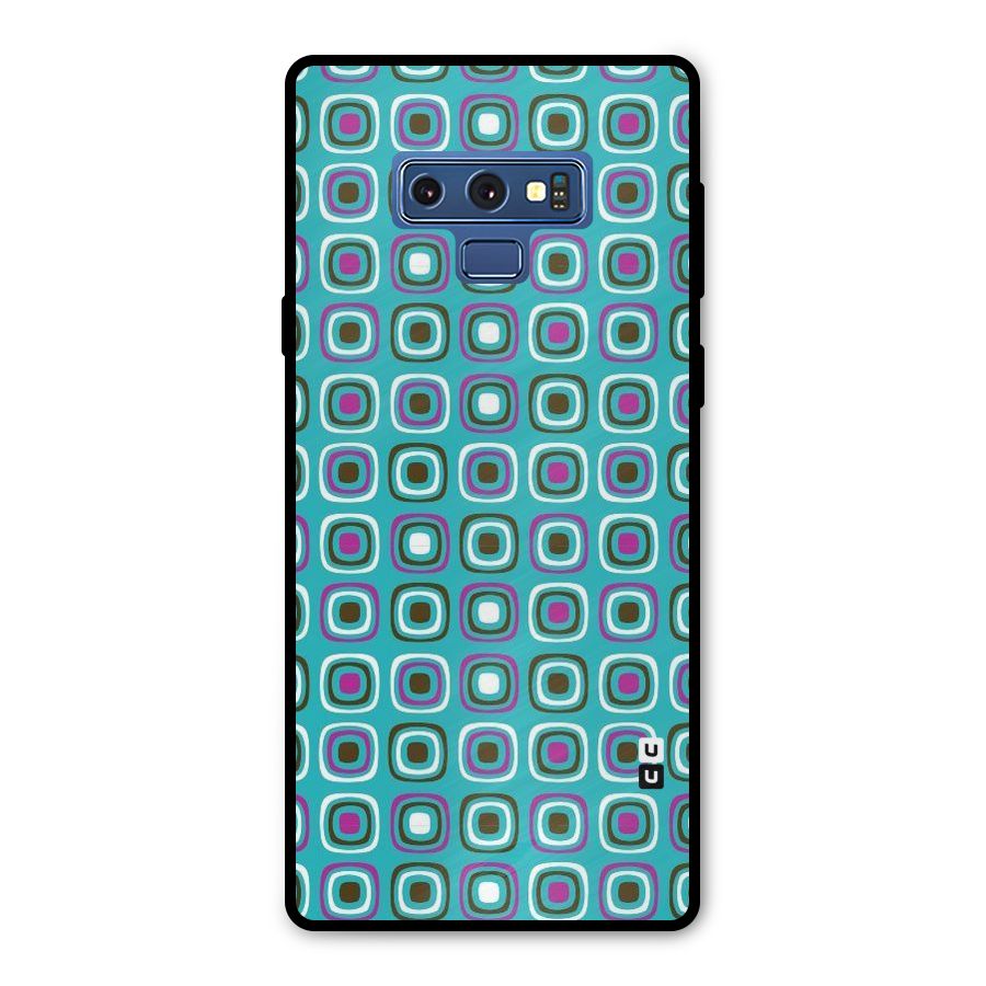 Boxes Tiny Pattern Metal Back Case for Galaxy Note 9