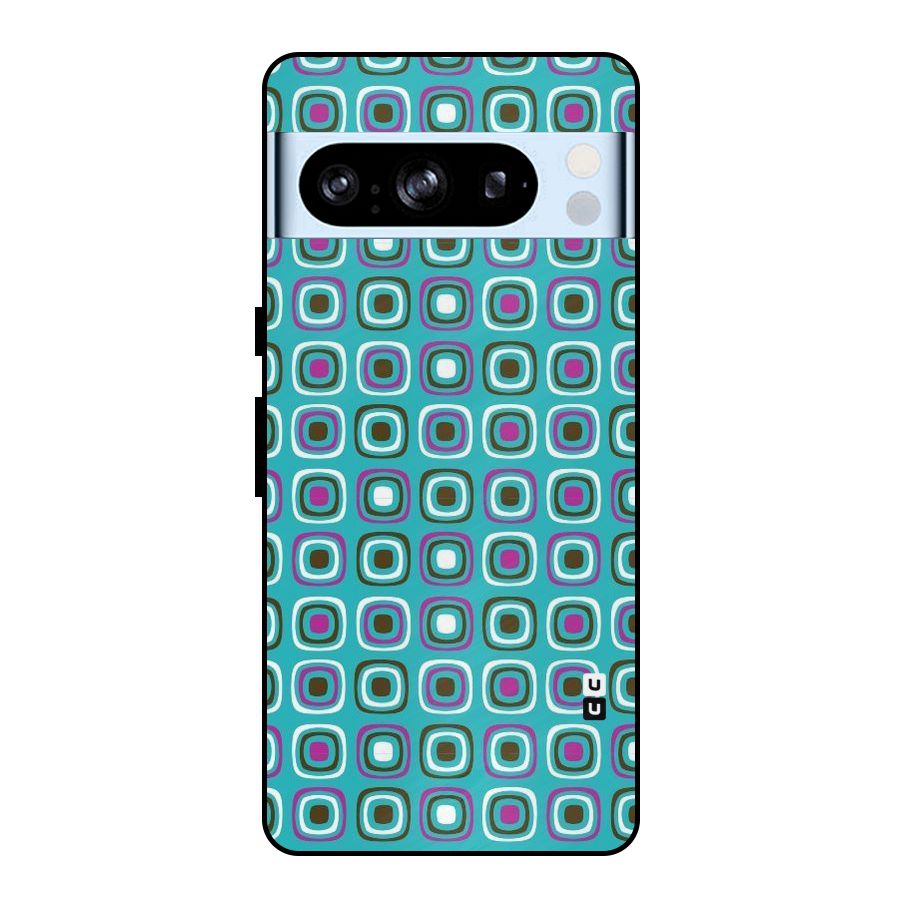 Boxes Tiny Pattern Metal Back Case for Google Pixel 8 Pro