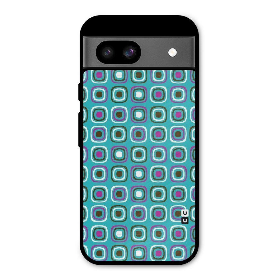 Boxes Tiny Pattern Metal Back Case for Google Pixel 8a