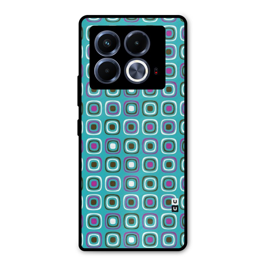 Boxes Tiny Pattern Metal Back Case for Infinix Note 40 5G