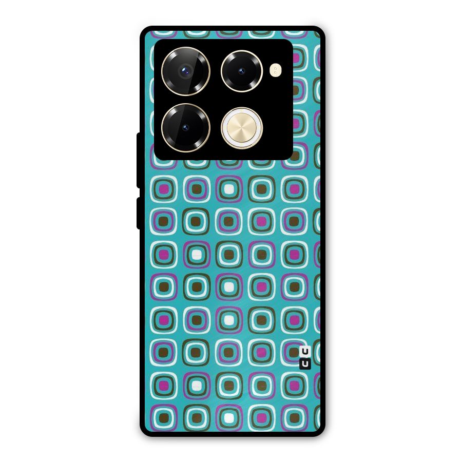 Boxes Tiny Pattern Metal Back Case for Infinix Note 40 Pro Plus