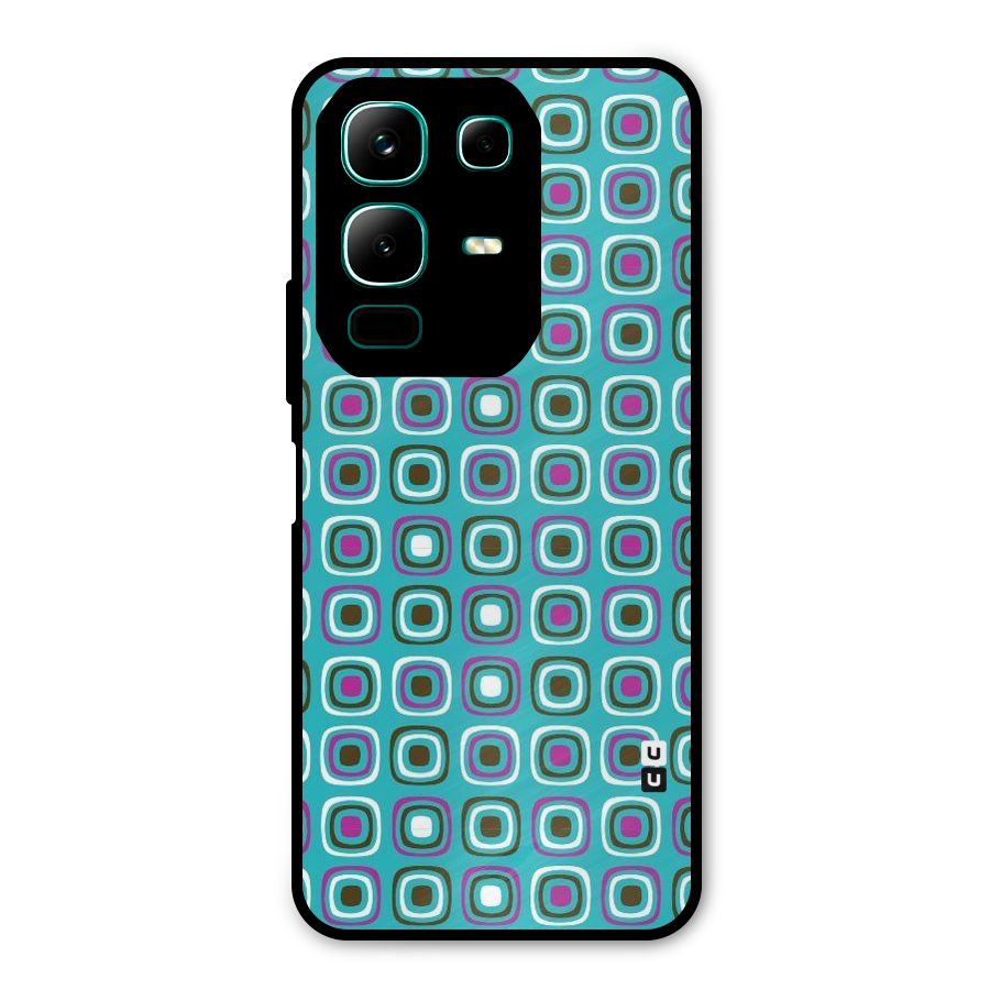Boxes Tiny Pattern Metal Back Case for Infinix Note 50x