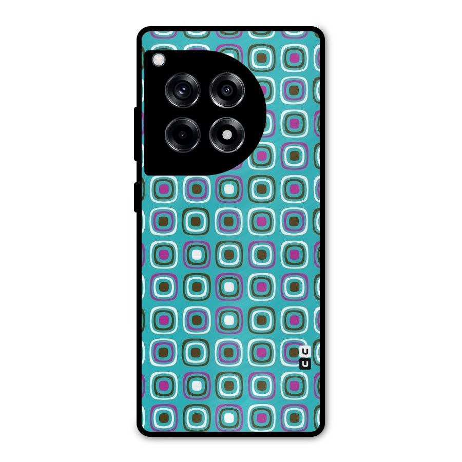 Boxes Tiny Pattern Metal Back Case for OnePlus 12R