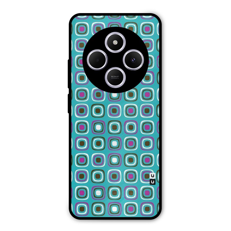 Boxes Tiny Pattern Metal Back Case for Poco C75 5G