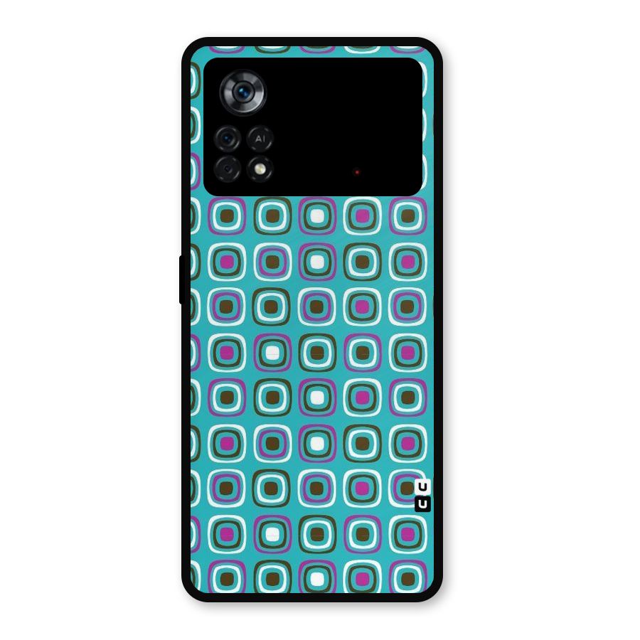 Boxes Tiny Pattern Metal Back Case for Poco X4 Pro 5G