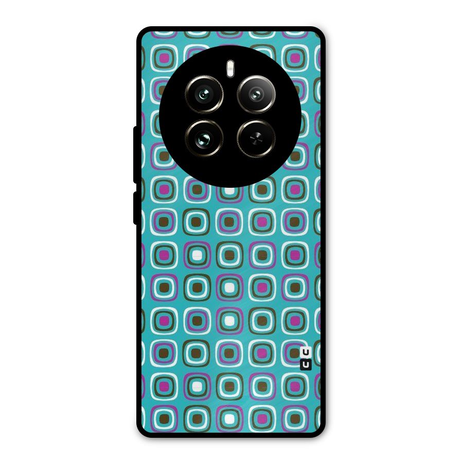 Boxes Tiny Pattern Metal Back Case for Realme 12 Pro