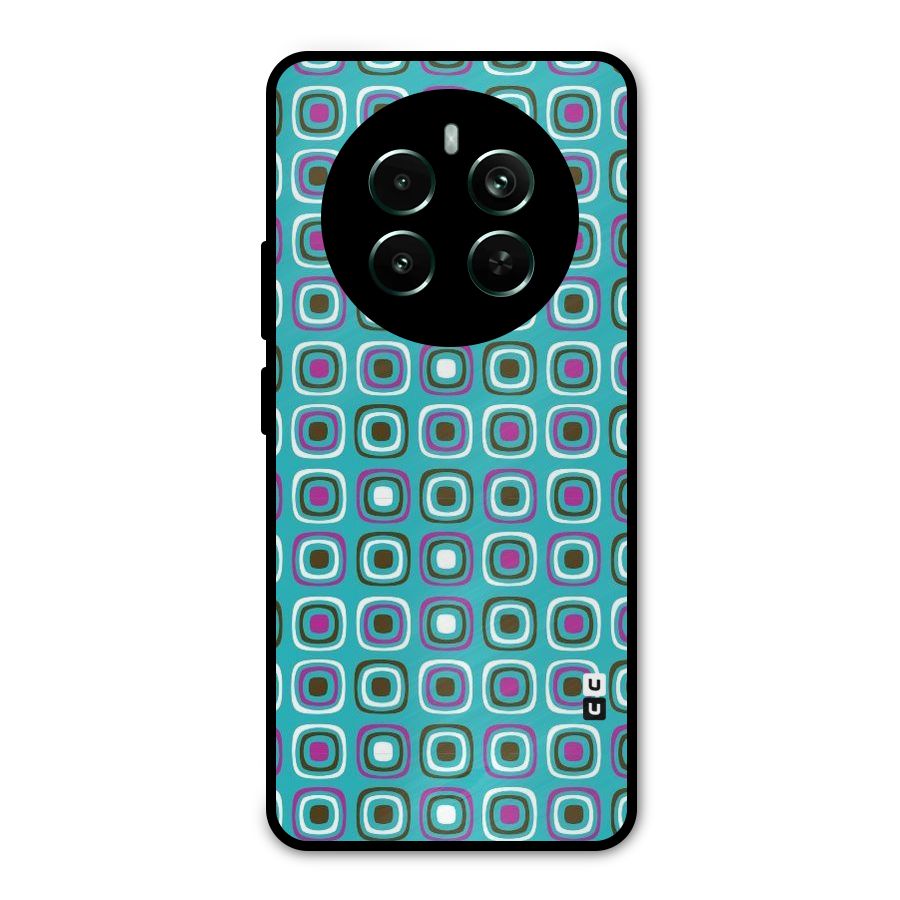 Boxes Tiny Pattern Metal Back Case for Realme 12 Pro Plus