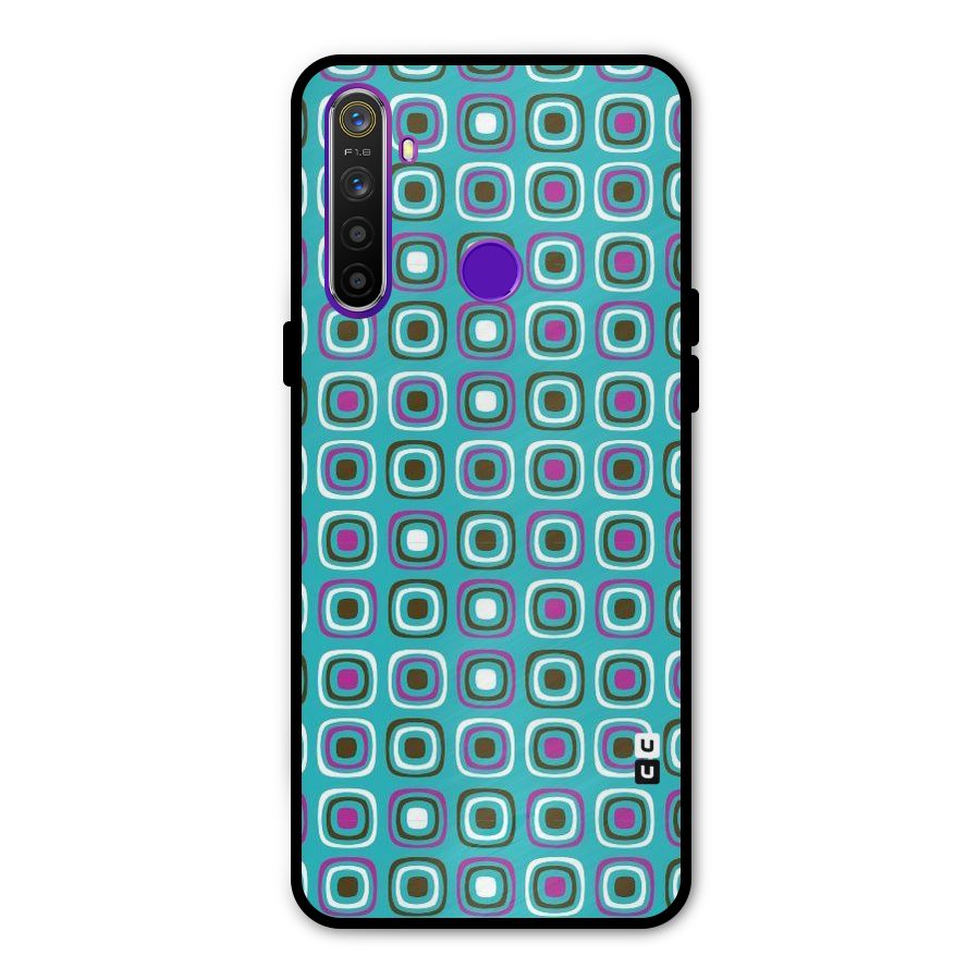 Boxes Tiny Pattern Metal Back Case for Realme 5i