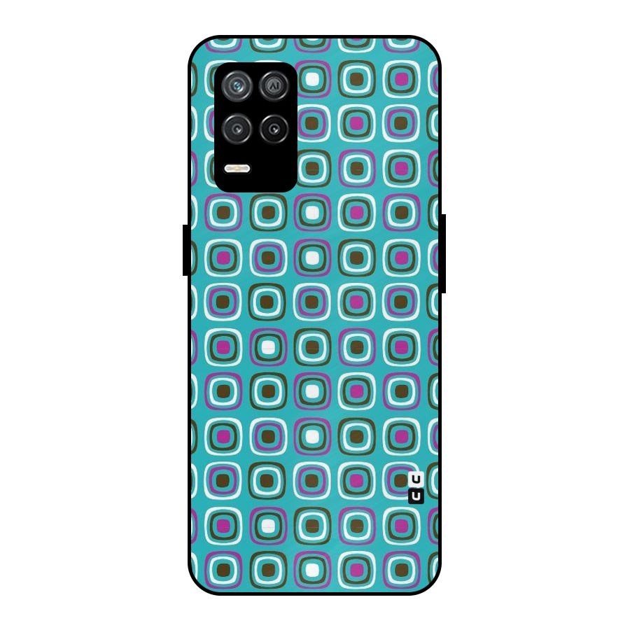 Boxes Tiny Pattern Metal Back Case for Realme 9 5G