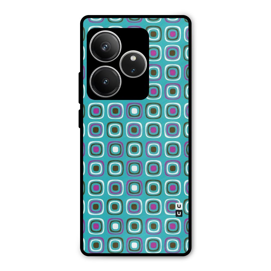 Boxes Tiny Pattern Metal Back Case for Realme GT 6